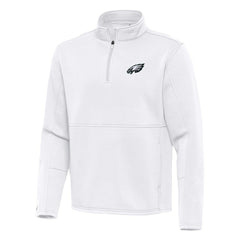 Philadelphia Eagles Antigua Twist Quarter-Zip Pullover Jacket - White online