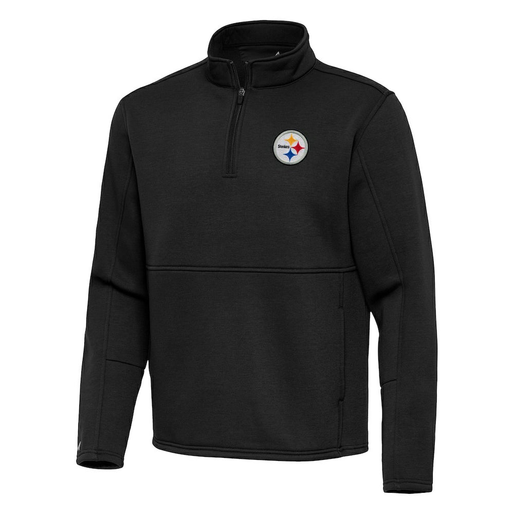 Pittsburgh Steelers Antigua Twist Quarter-Zip Pullover Jacket - Black outlet