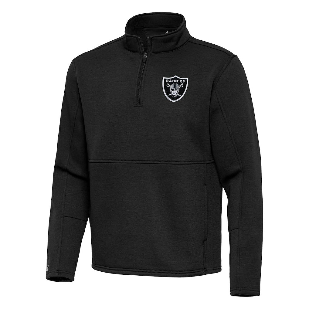 Las Vegas Raiders Antigua Twist Quarter-Zip Pullover Jacket - Black discount