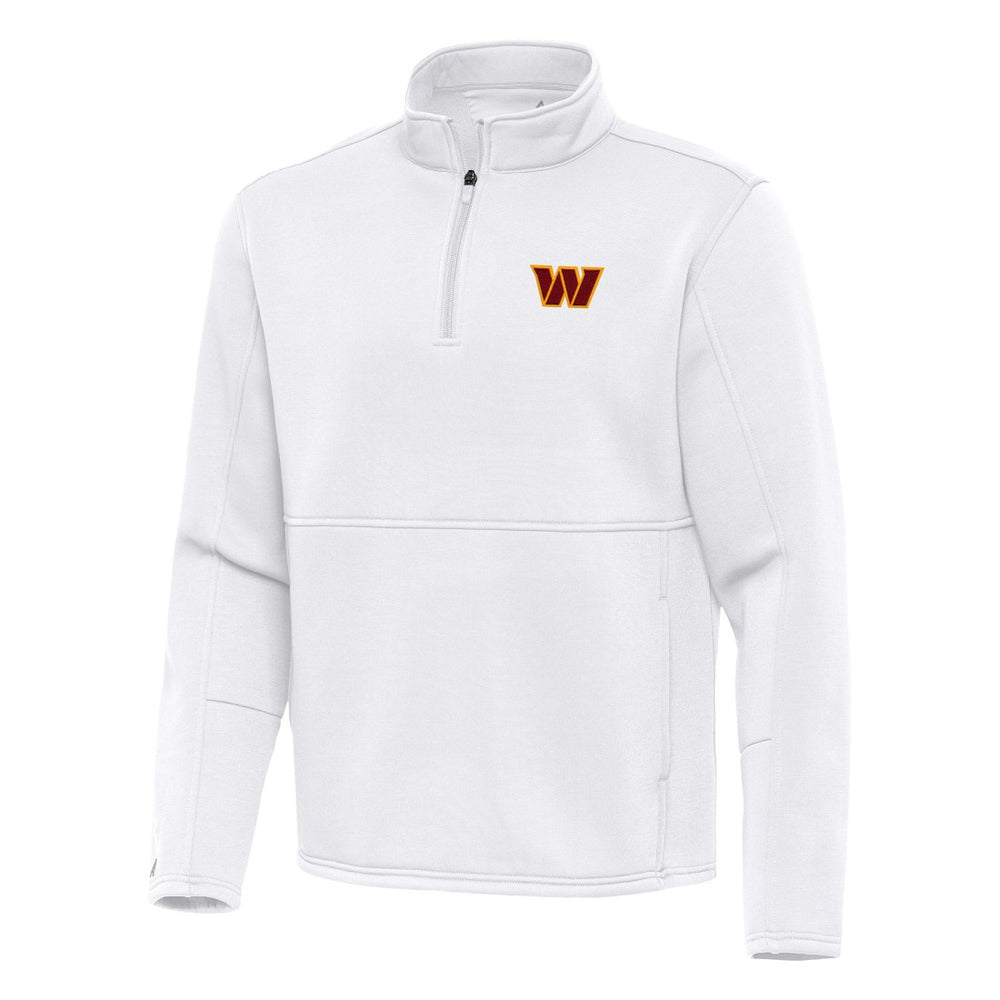 Washington Commanders Antigua Twist Quarter-Zip Pullover Jacket - White sale