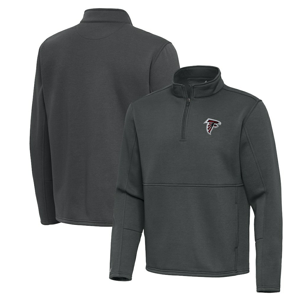 Atlanta Falcons Antigua Twist Quarter-Zip Pullover Jacket - Pewter for sale