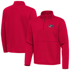 Columbus Blue Jackets Antigua Twist Quarter-Zip Pullover Jacket Red