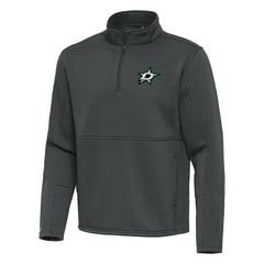 Dallas Stars Antigua Twist Quarter-Zip Pullover Jacket Silver
