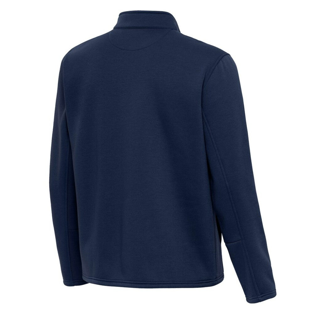 Edmonton Oilers Antigua Twist Quarter-Zip Pullover Jacket Royal