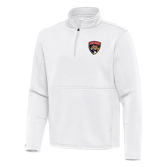 Florida Panthers Antigua Twist Quarter-Zip Pullover Jacket White