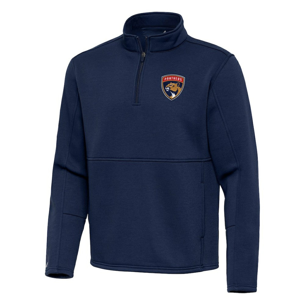 Florida Panthers Antigua Twist Quarter-Zip Pullover Jacket Navy