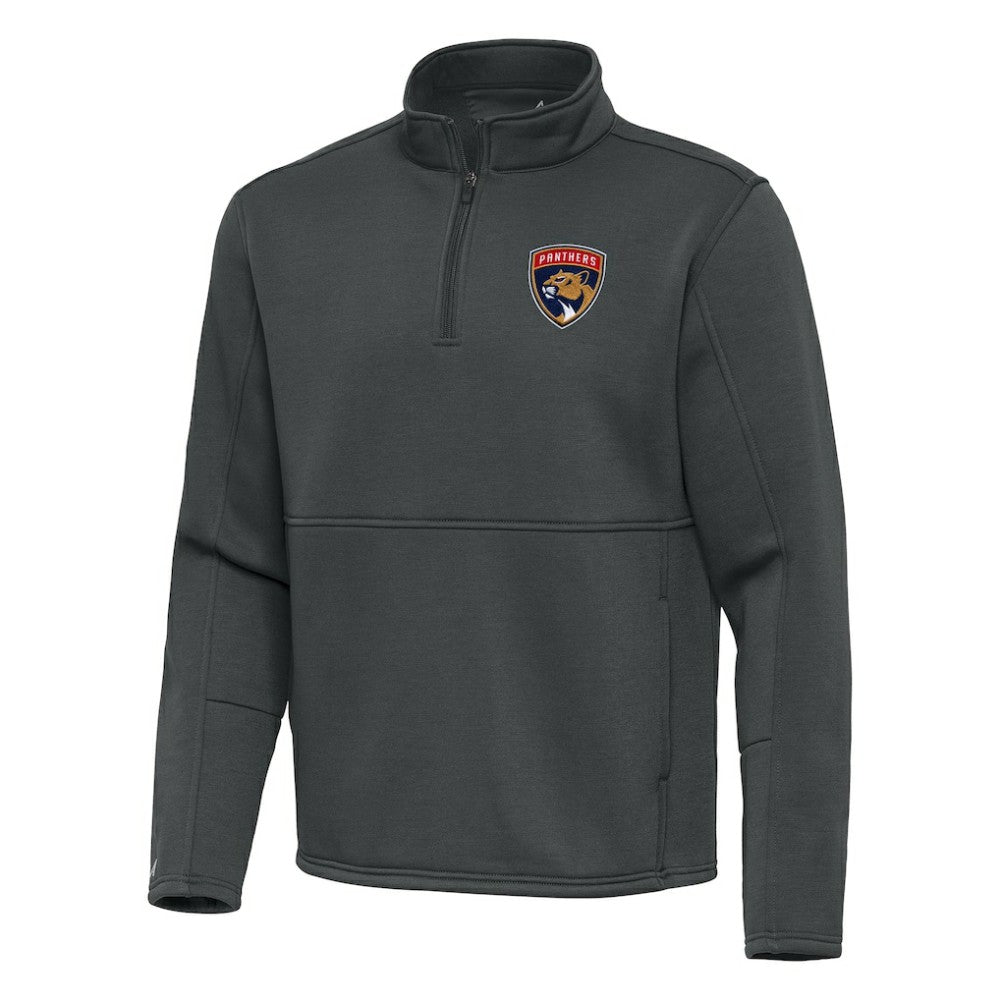 Florida Panthers Antigua Twist Quarter-Zip Pullover Jacket Pewter