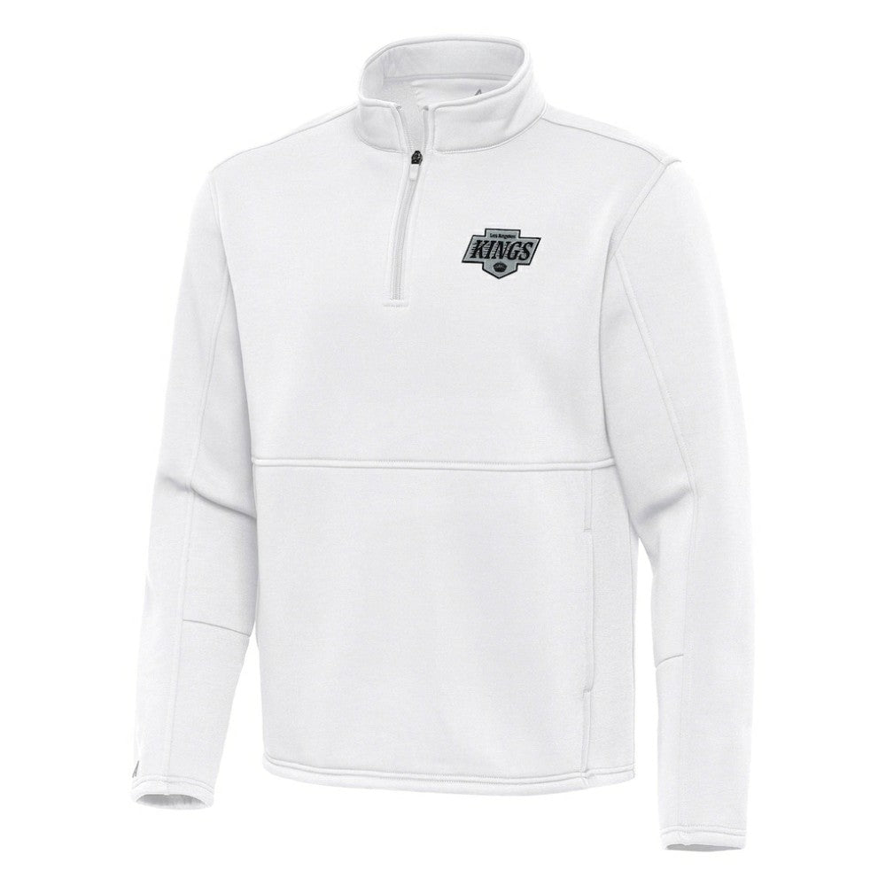Los Angeles Kings Antigua Twist Quarter-Zip Pullover Jacket White