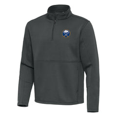 Buffalo Sabres Antigua Twist Quarter-Zip Pullover Jacket Pewter
