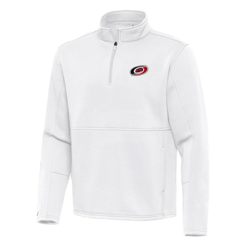 Carolina Hurricanes Antigua Twist Quarter-Zip Pullover Jacket White
