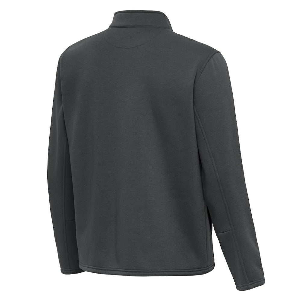 Anaheim Ducks Antigua Twist Quarter-Zip Pullover Jacket Silver