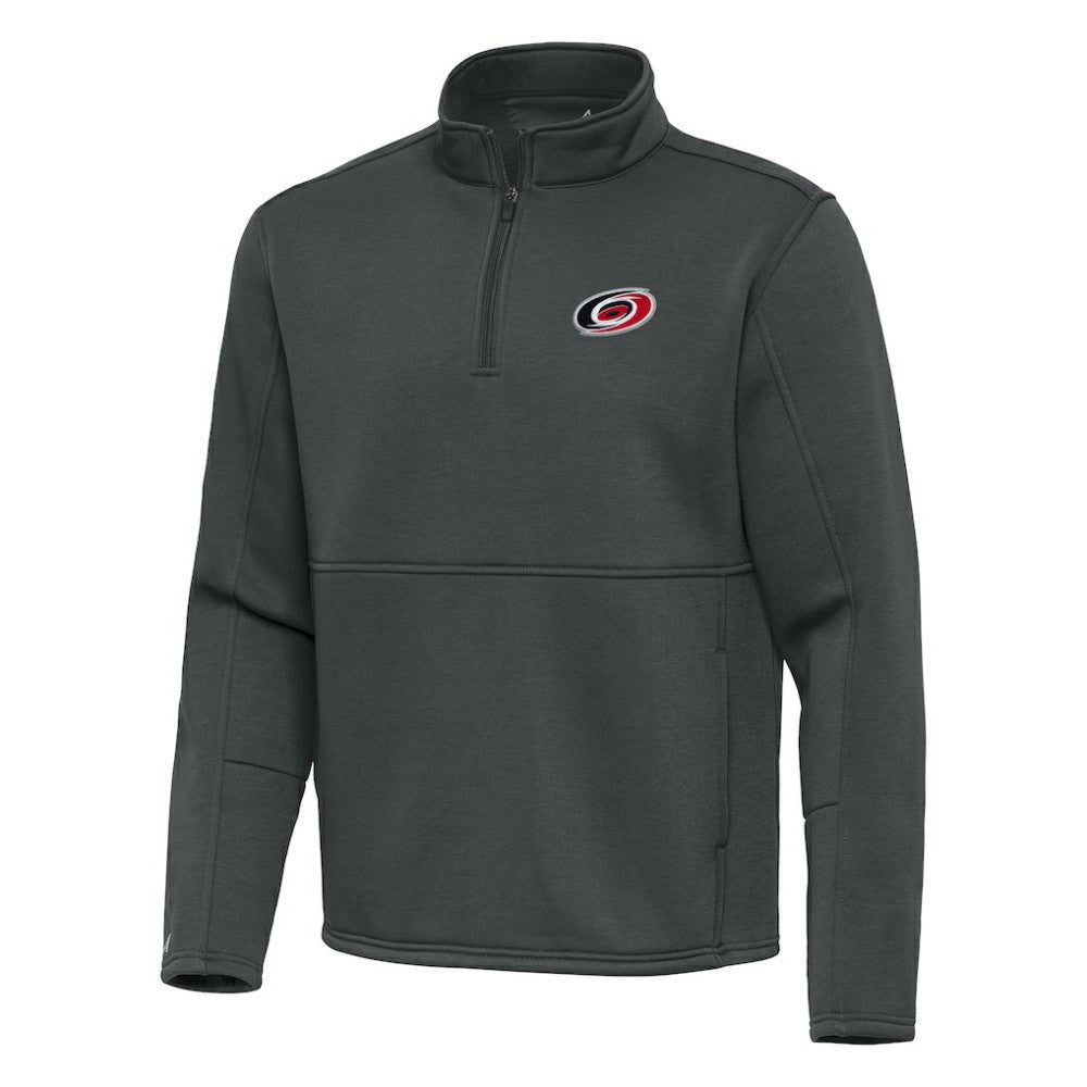 Carolina Hurricanes Antigua Twist Quarter-Zip Pullover Jacket Silver