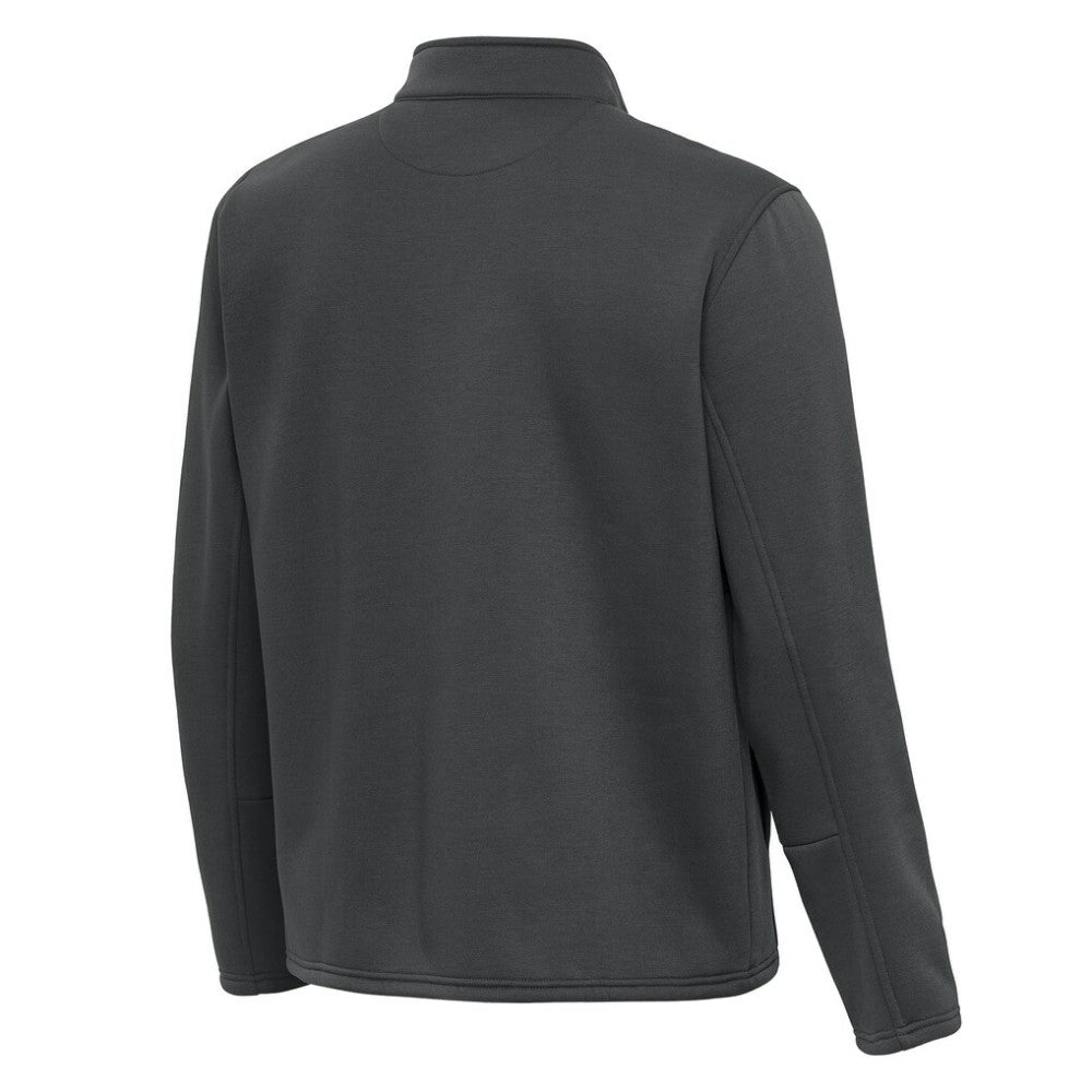 Washington Capitals Antigua Twist Quarter-Zip Pullover Jacket Pewter