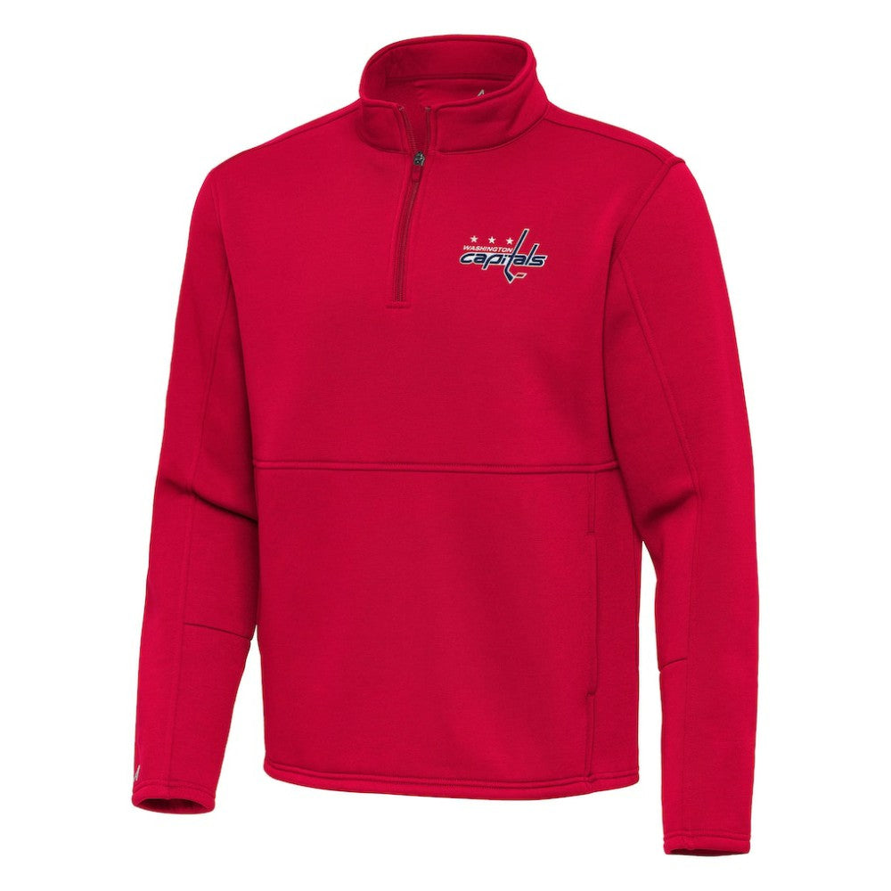 Washington Capitals Antigua Twist Quarter-Zip Pullover Jacket Red
