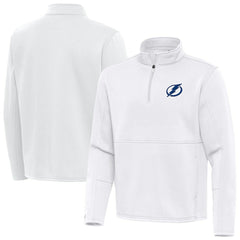 Tampa Bay Lightning Antigua Twist Quarter-Zip Pullover Jacket White