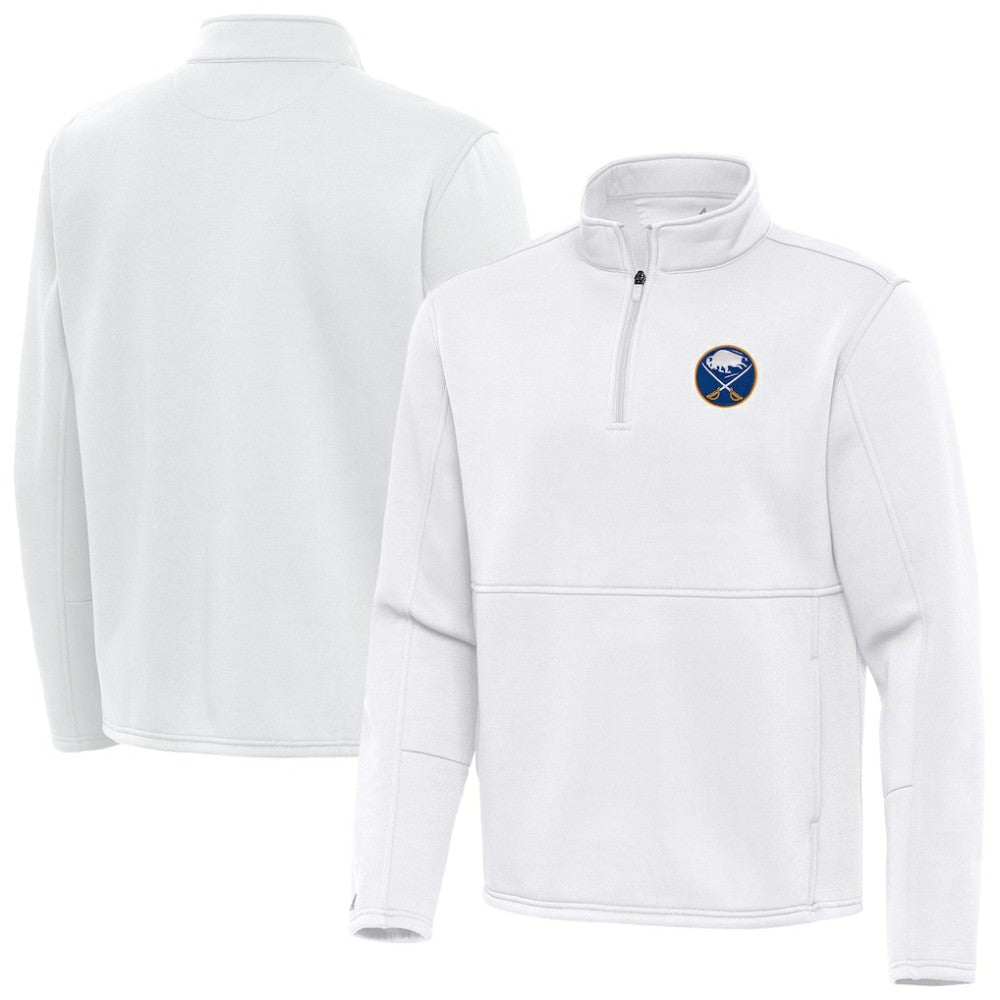 Buffalo Sabres Antigua Twist Quarter-Zip Pullover Jacket White