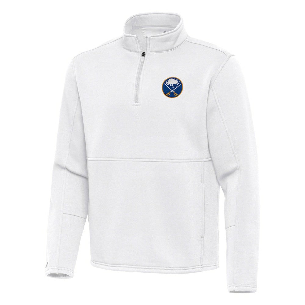 Buffalo Sabres Antigua Twist Quarter-Zip Pullover Jacket White