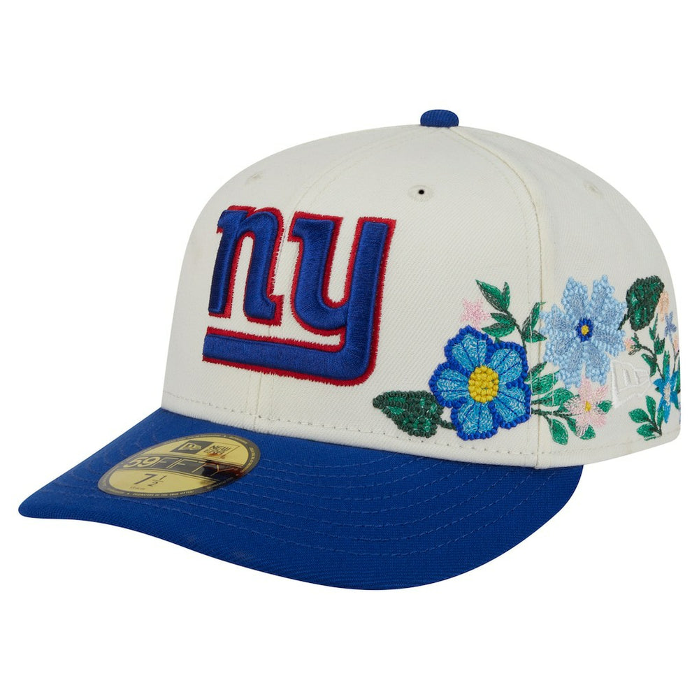 New York Giants New Era Tonal Floral 59FIFTY Fitted Hat - Cream/Royal outlet