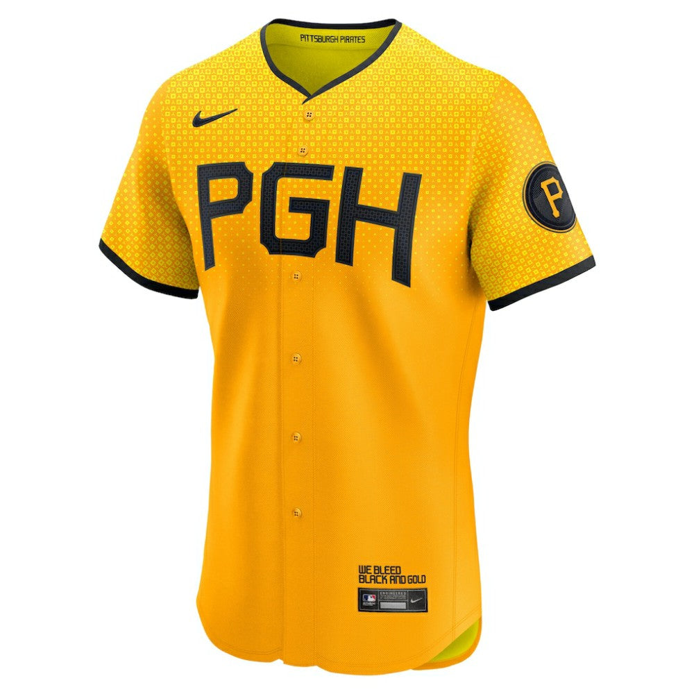 Pittsburgh Pirates City Connect  Elite Jersey - Gold | Nike