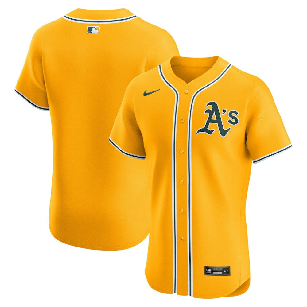 Athletics Alternate 2 Elite Jersey - Gold | Nike