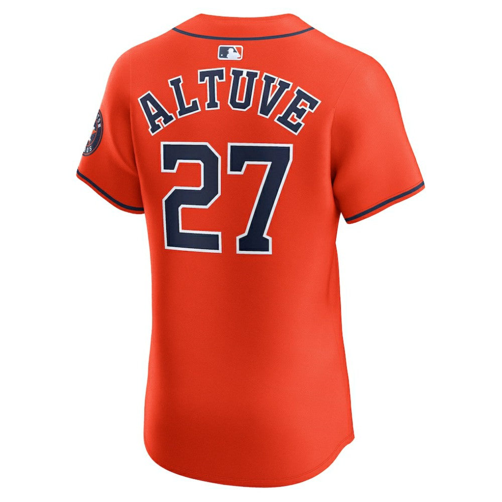 Jose Altuve Houston Astros Alternate Elite Player Jersey - Orange | Nike