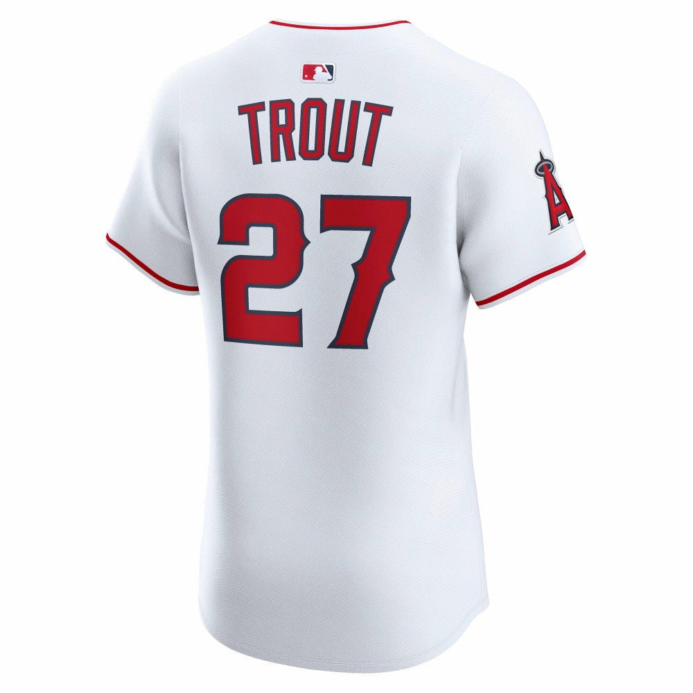 Mike Trout Los Angeles Angels Home ElitePlayer  Jersey - White | Nike
