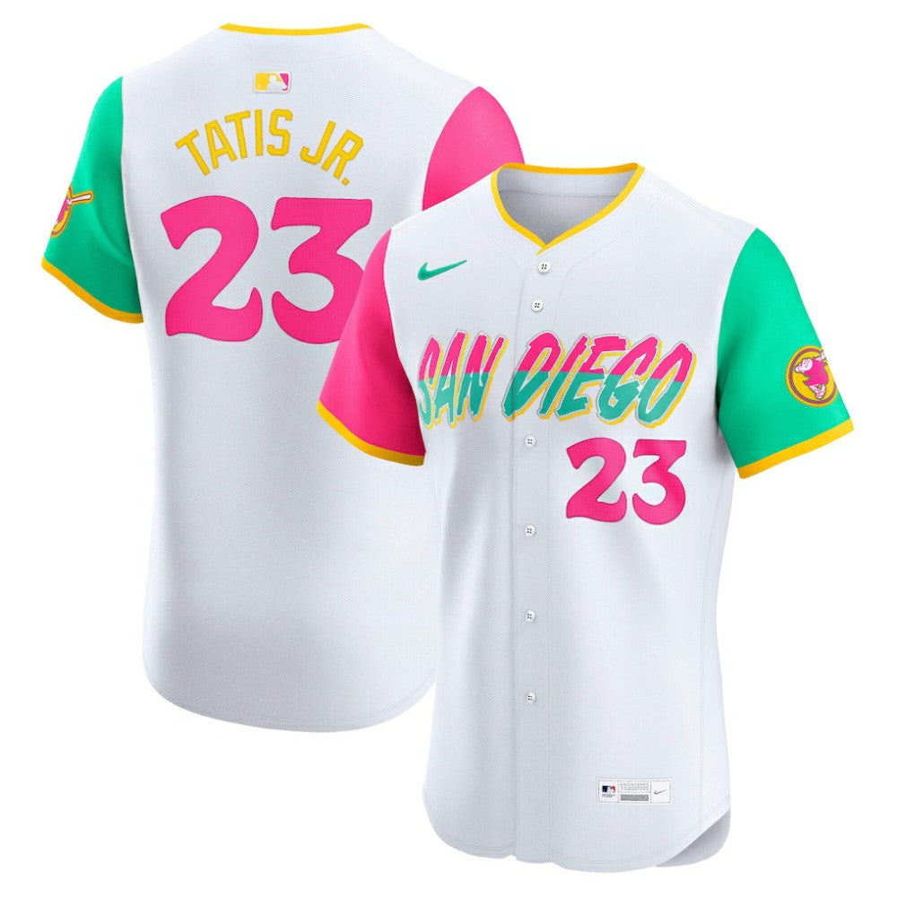 Fernando Tatis Jr. San Diego Padres City Connect Elite Jersey - White | Nike