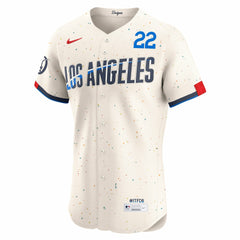 Clayton Kershaw Los Angeles Dodgers City Connect Elite Jersey - Cream | Nike