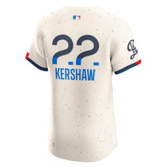 Clayton Kershaw Los Angeles Dodgers City Connect Elite Jersey - Cream | Nike
