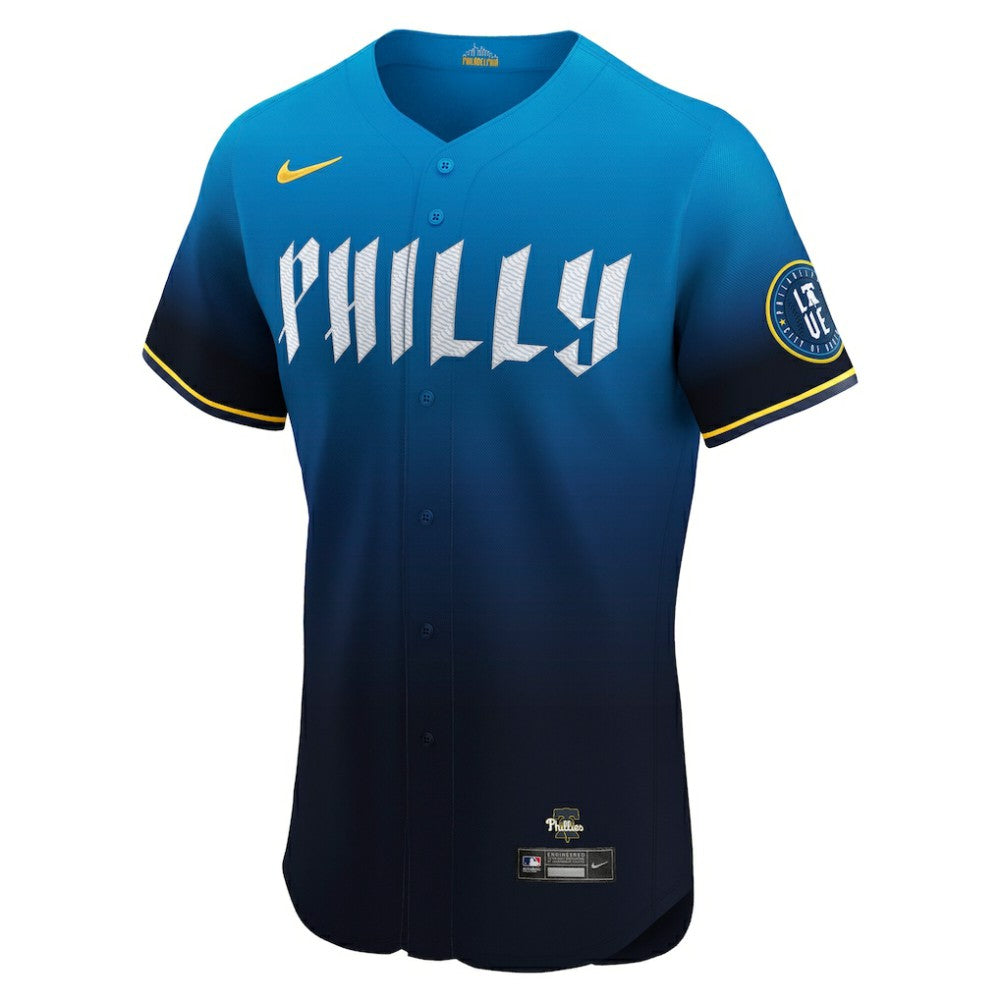 Trea Turner Philadelphia Phillies City Connect Elite Jersey - Navy | Nike