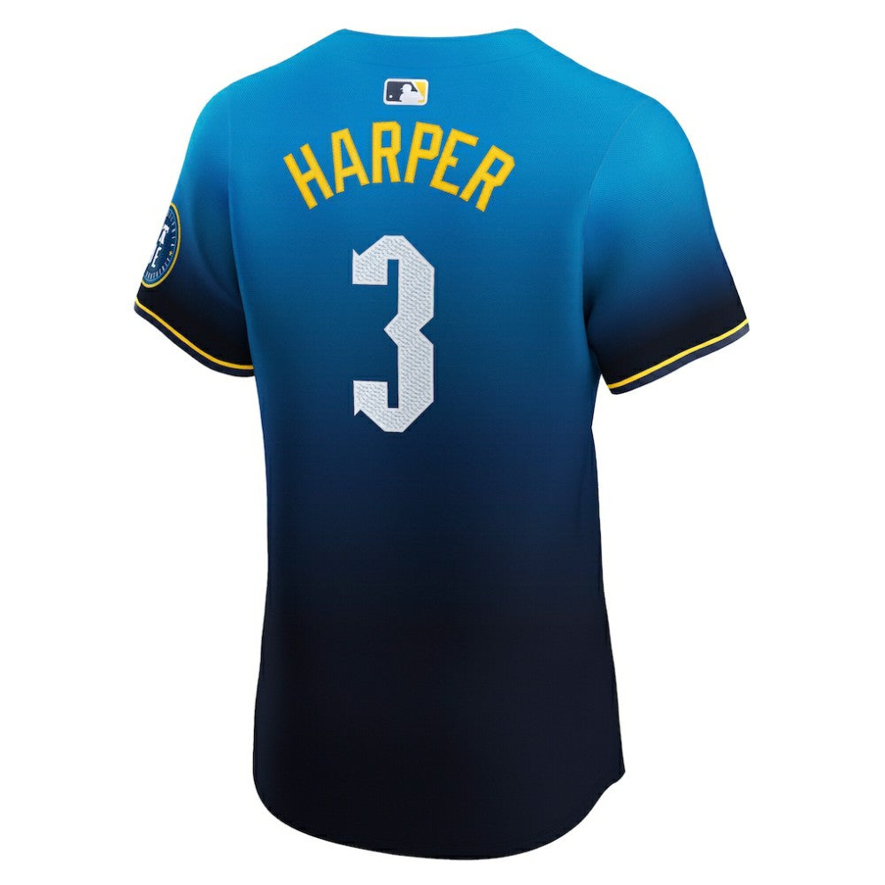 Bryce Harper Philadelphia Phillies City Connect Elite Jersey - Navy | Nike