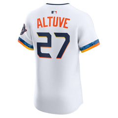 Jose Altuve Houston Astros 2025 City Connect Elite Player Jersey - White | Nike