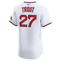 Mike Trout Los Angeles Angels Alternate 2 Elite Jersey - White | Nike