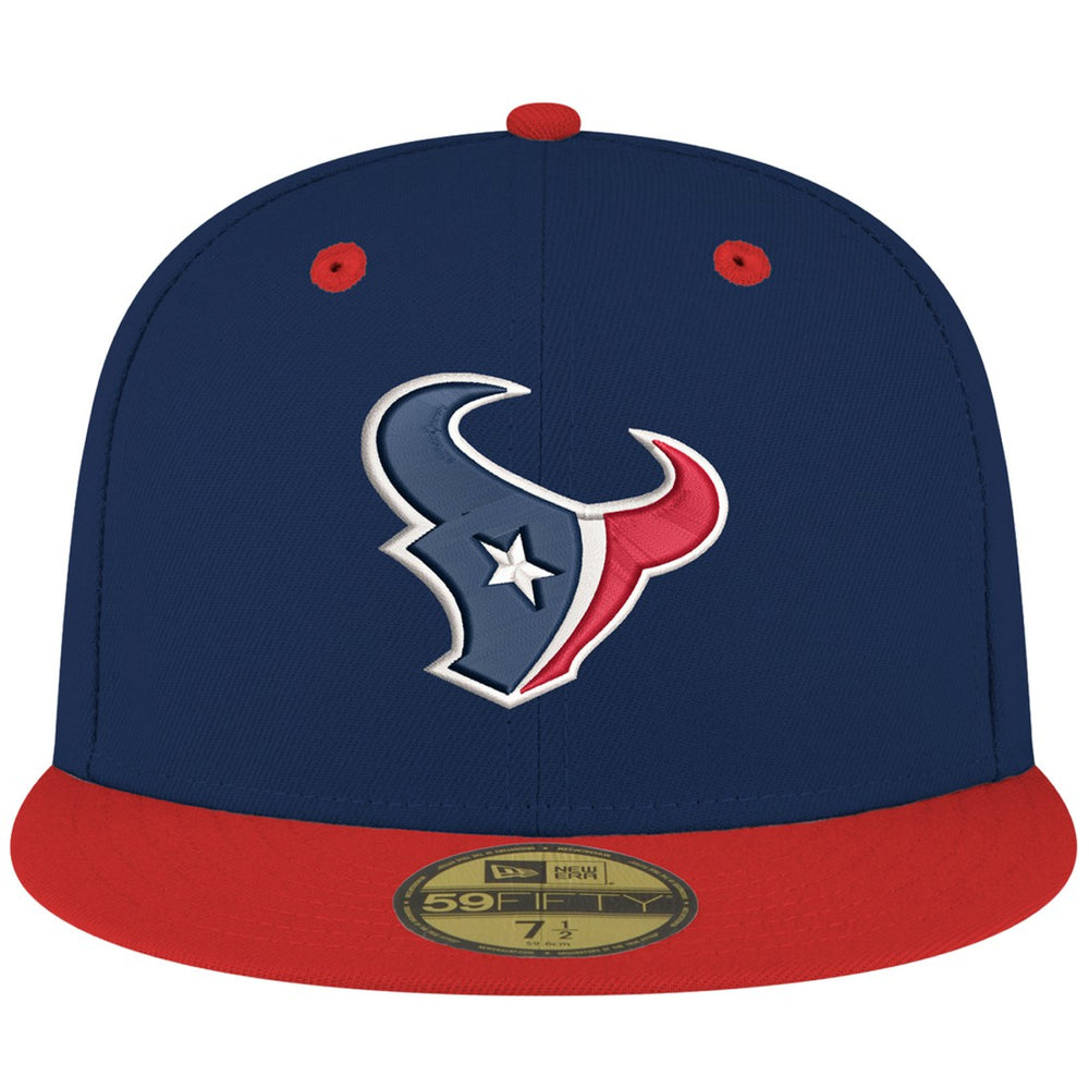 Houston Texans New Era Flipside Two-Tone 59FIFTY Fitted Hat - Navy/Red cheap
