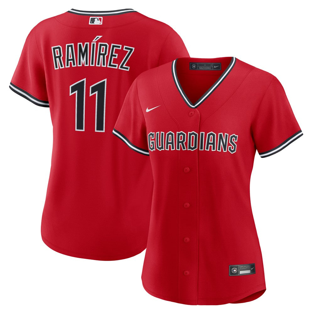 José Ramírez Cleveland Guardians Women's Alternate 2 Replica Jersey - Red | Nike