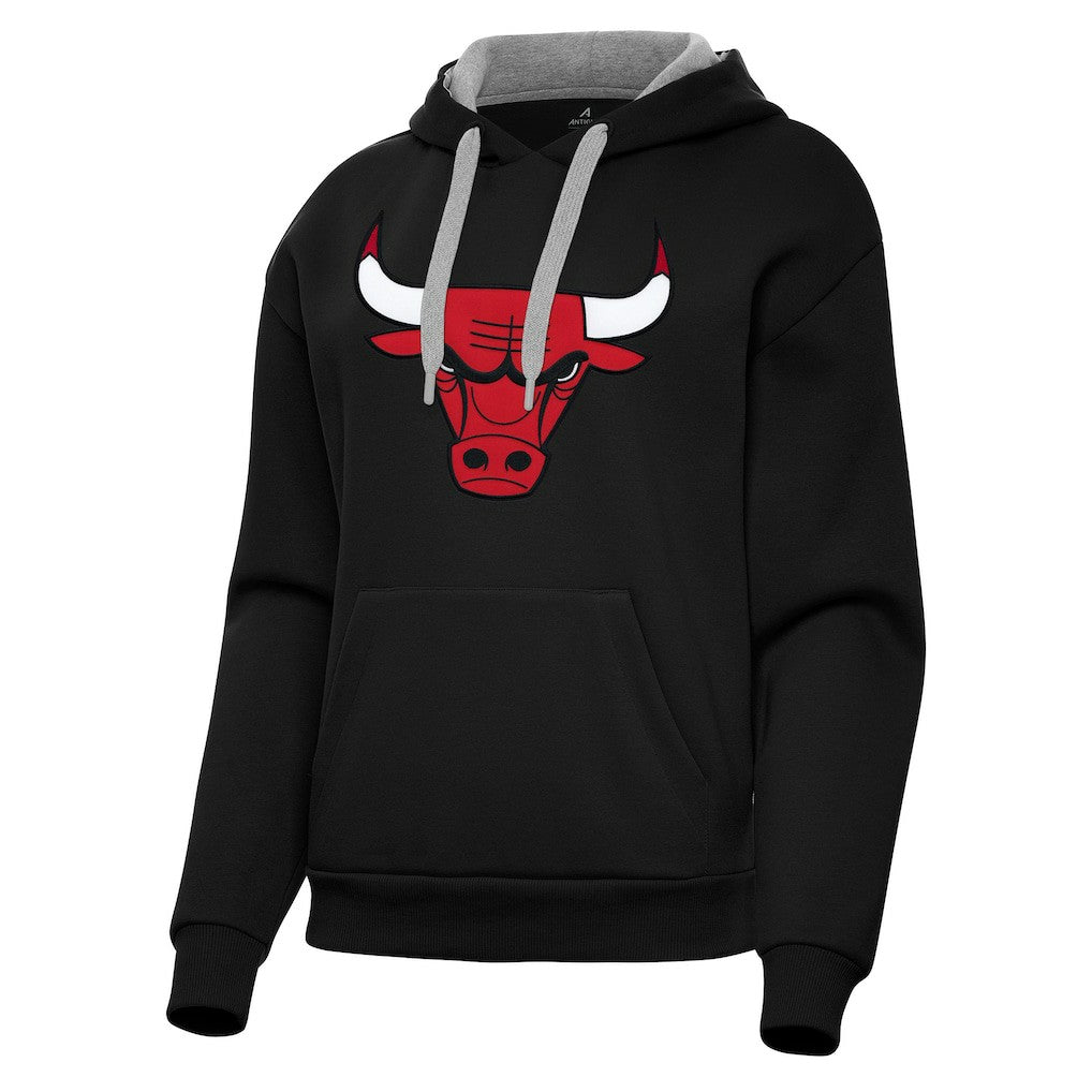 Chicago Bulls Antigua Women's Victory Pullover Hoodie - Black outlet