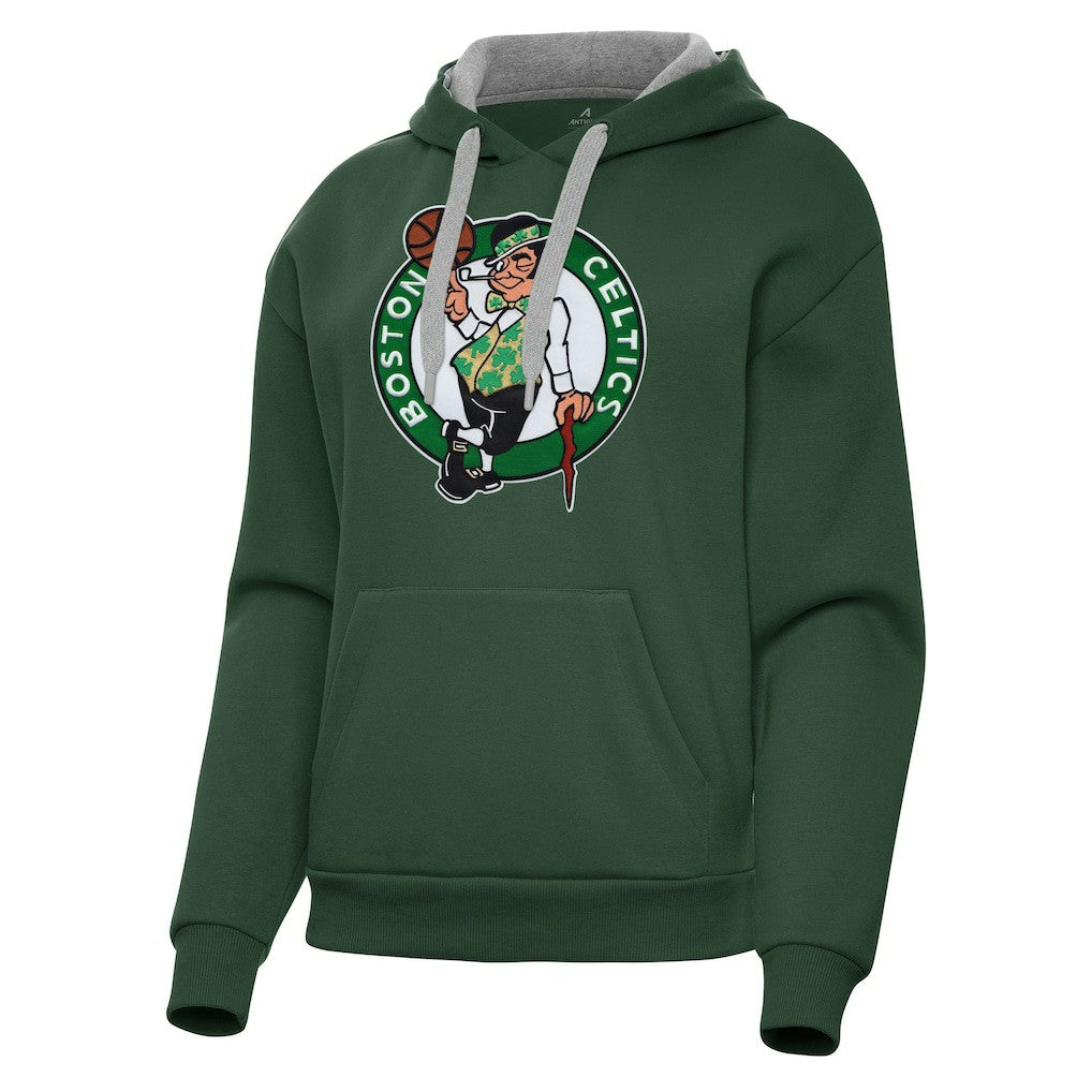 Boston Celtics Antigua Women's Victory Pullover Hoodie - Hunter Green cheap