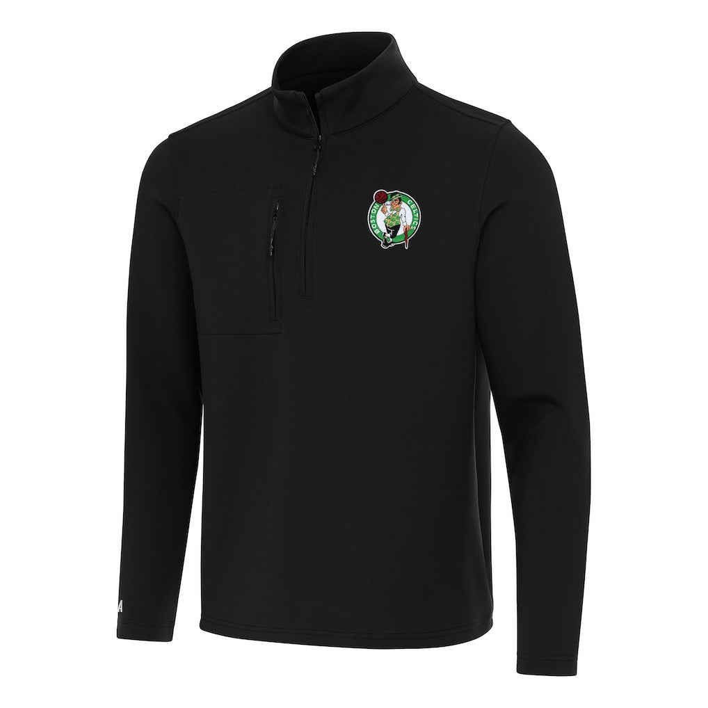 Boston Celtics Antigua Insider Quarter-Zip Top - Black for sale