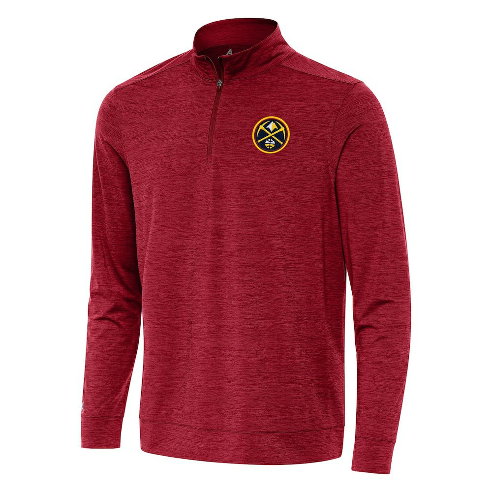 Denver Nuggets Antigua Bright Quarter-Zip Top sale - Cardinal shop