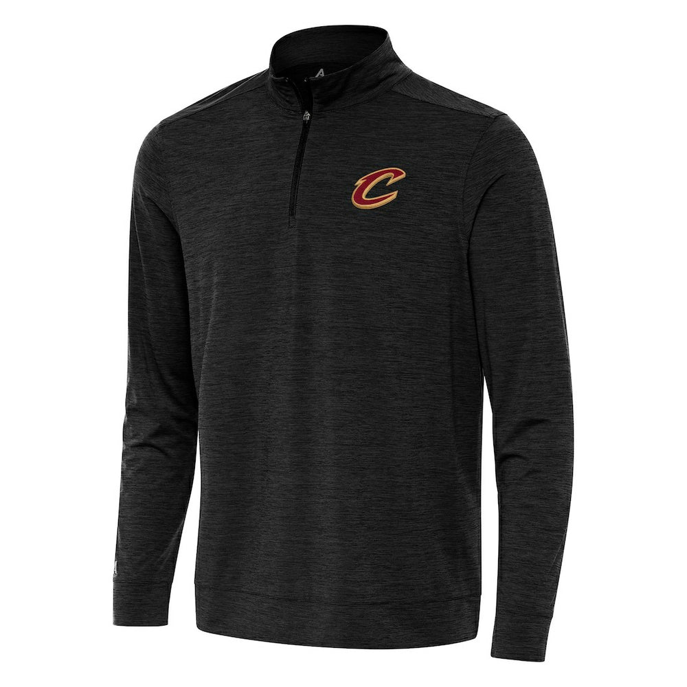 Cleveland Cavaliers Antigua Bright Quarter-Zip Top sale - Heather Black outlet