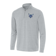 Charlotte Hornets Antigua Bright Quarter-Zip Top - Heather Gray sale