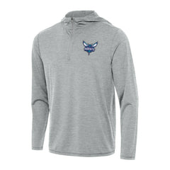 Charlotte Hornets Antigua Tidy Quarter-Zip Hoodie - Heather Gray discount
