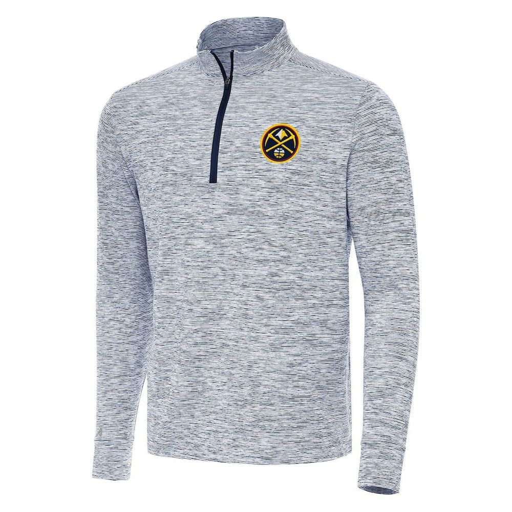Denver Nuggets Antigua Cause Quarter-Zip Top sale - Navy shop