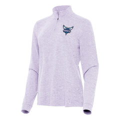 Charlotte Hornets Antigua Women's Mentor Quarter-Zip Mock Long Sleeve Top - Lavender shop