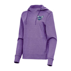 Charlotte Hornets Antigua Women's Justice Pullover Hoodie - Heather Purple outlet