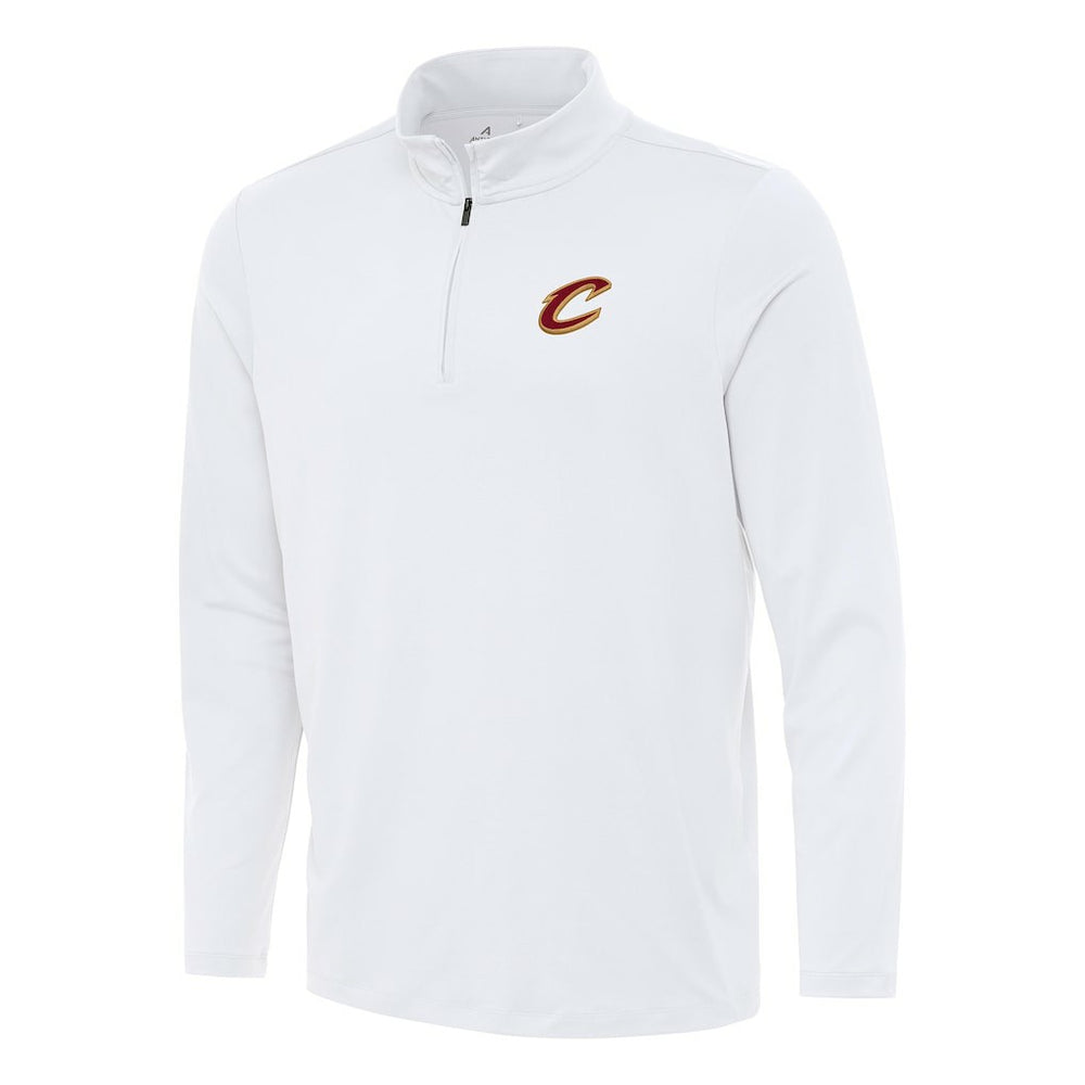 Cleveland Cavaliers Antigua Reprocess Quarter-Zip Top sale - White outlet