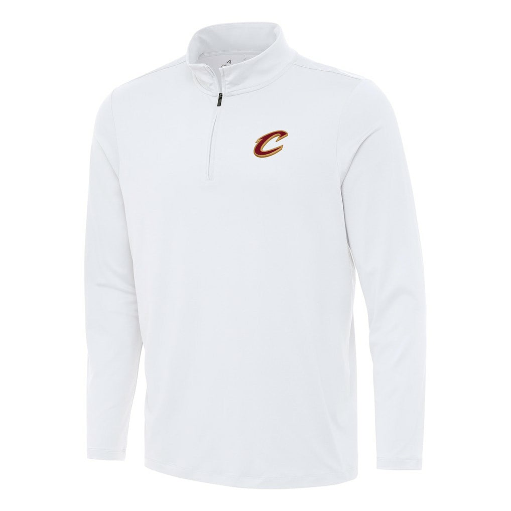Cleveland Cavaliers Antigua Reprocess Quarter-Zip Top sale - White outlet
