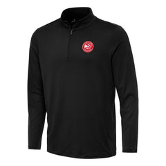Atlanta Hawks Antigua Reprocess Quarter-Zip Top - Black shop