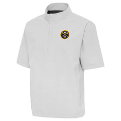 Denver Nuggets Antigua Brisk Quarter-Zip Windbreaker sale - Heather Gray on sale