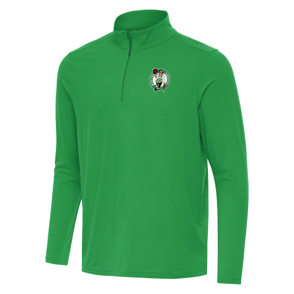 Boston Celtics Antigua Intent Quarter-Zip Top - Kelly Green shop